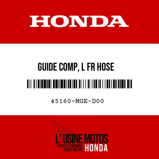 image de 45160-MGE-D00 GUIDE COMP, L FR HOSE