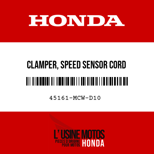 image de 45161-MCW-D10 CLAMPER, SPEED SENSOR CORD
