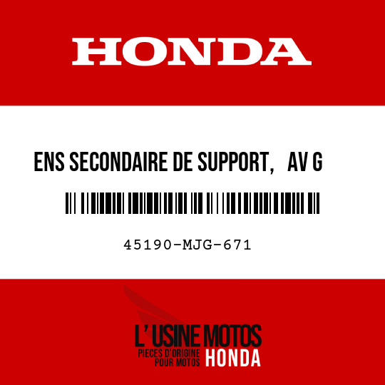 image de 45190-MJG-671 ENS SECONDAIRE DE SUPPORT,   AV G