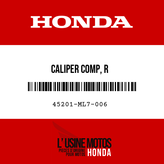 image de 45201-ML7-006 CALIPER COMP, R