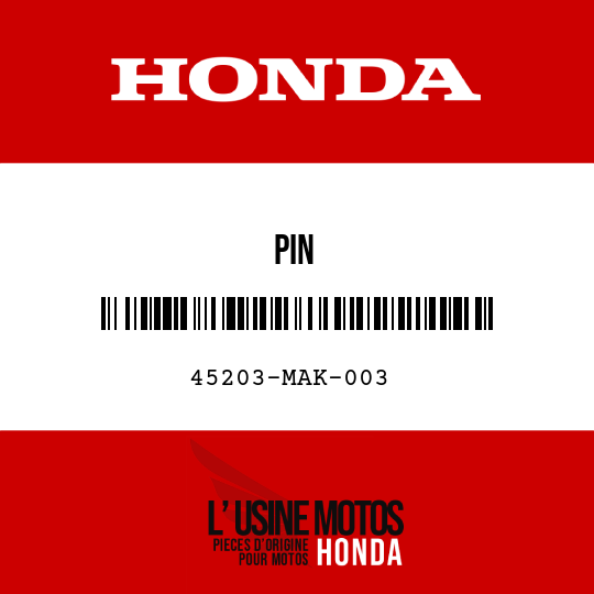 image de 45203-MAK-003 PIN