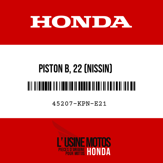 image de 45207-KPN-E21 PISTON B, 22 (NISSIN)