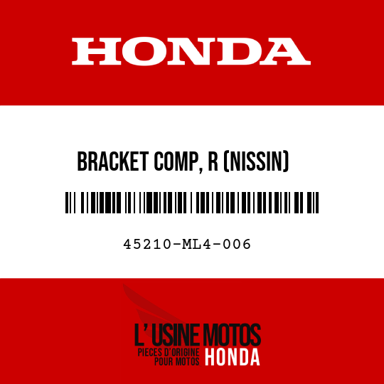 image de 45210-ML4-006 BRACKET COMP, R (NISSIN)