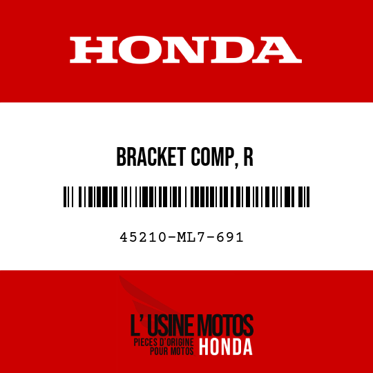 image de 45210-ML7-691 BRACKET COMP, R