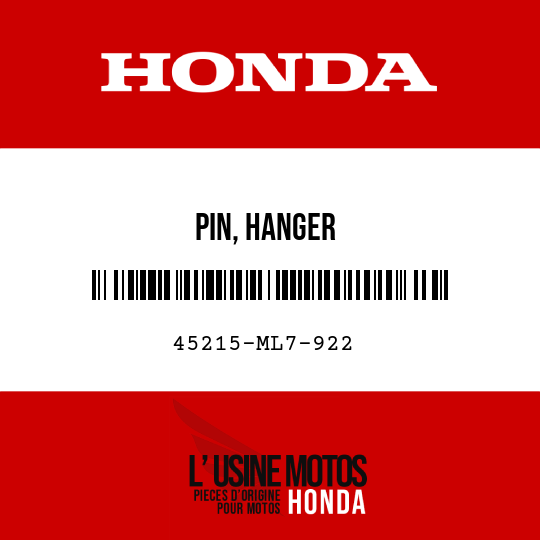 image de 45215-ML7-922 PIN, HANGER