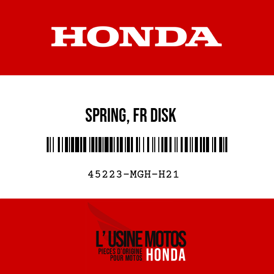 image de 45223-MGH-H21 SPRING, FR DISK