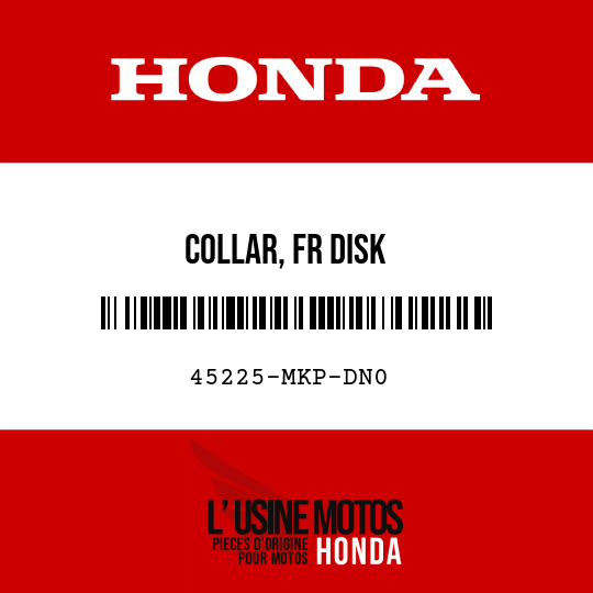 image de 45225-MKP-DN0 COLLAR, FR DISK