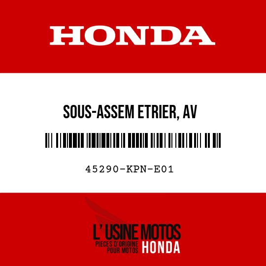 image de 45290-KPN-E01 SOUS-ASSEM ETRIER, AV
