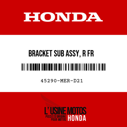 image de 45290-MER-D21 BRACKET SUB ASSY, R FR