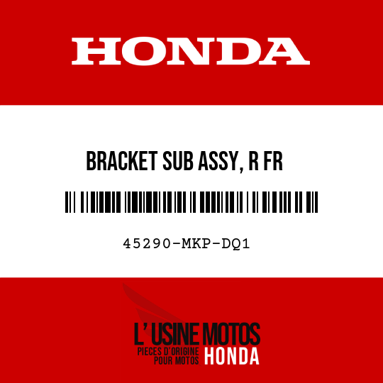 image de 45290-MKP-DQ1 BRACKET SUB ASSY, R FR