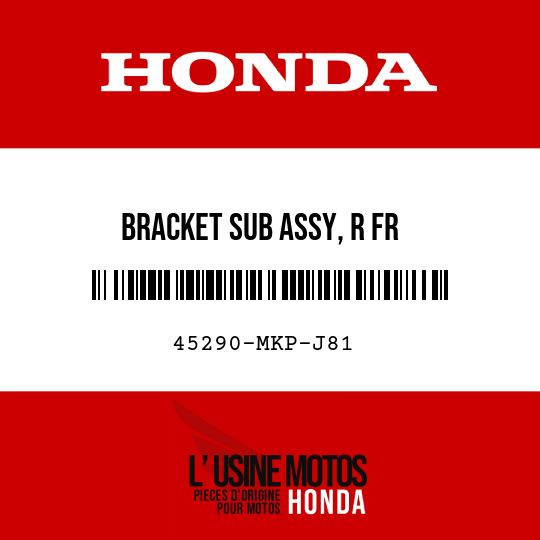 image de 45290-MKP-J81 BRACKET SUB ASSY, R FR