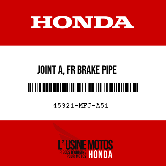 image de 45321-MFJ-A51 JOINT A, FR BRAKE PIPE