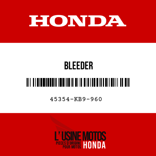 image de 45354-KB9-960 BLEEDER
