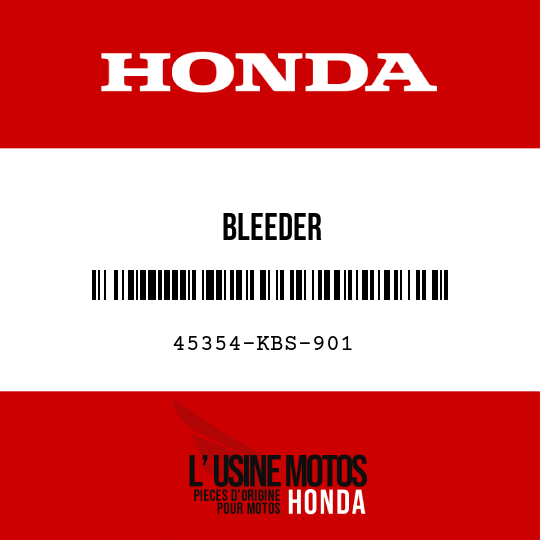 image de 45354-KBS-901 BLEEDER