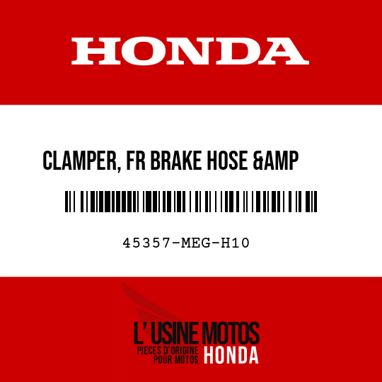 image de 45357-MEG-H10 CLAMPER, FR BRAKE HOSE &amp     SENSOR