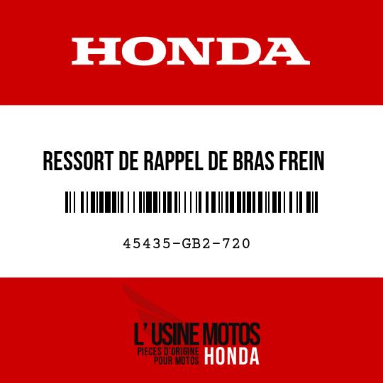 image de 45435-GB2-720 RESSORT DE RAPPEL DE BRAS FREIN