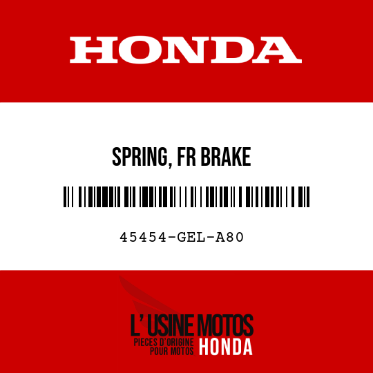 image de 45454-GEL-A80 SPRING, FR BRAKE