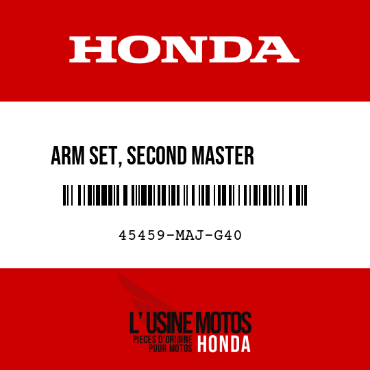 image de 45459-MAJ-G40 ARM SET, SECOND MASTER        CYLINDER