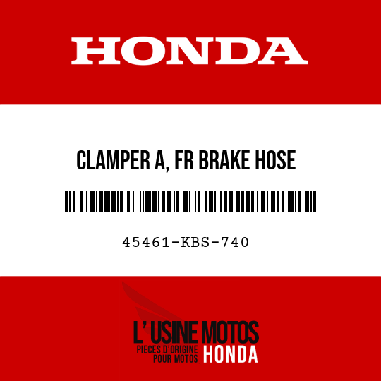image de 45461-KBS-740 CLAMPER A, FR BRAKE HOSE