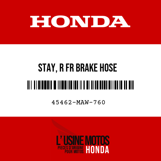 image de 45462-MAW-760 STAY, R FR BRAKE HOSE