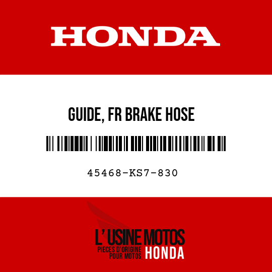 image de 45468-KS7-830 GUIDE, FR BRAKE HOSE
