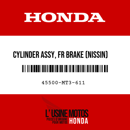 image de 45500-MT3-611 CYLINDER ASSY, FR BRAKE (NISSIN)