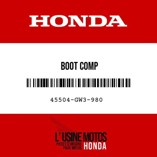 image de 45504-GW3-980 BOOT COMP