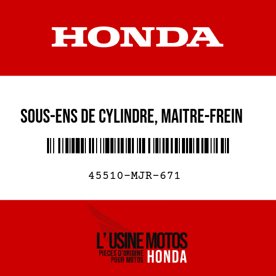 image de 45510-MJR-671 SOUS-ENS DE CYLINDRE, MAITRE-FREIN AV (NISSIN)