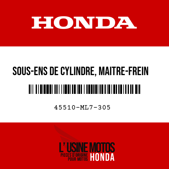 image de 45510-ML7-305 SOUS-ENS DE CYLINDRE, MAITRE-FREIN AV (NISSIN)