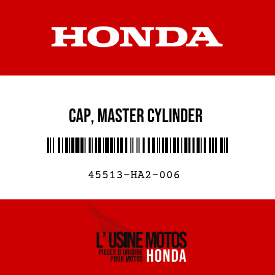 image de 45513-HA2-006 CAP, MASTER CYLINDER