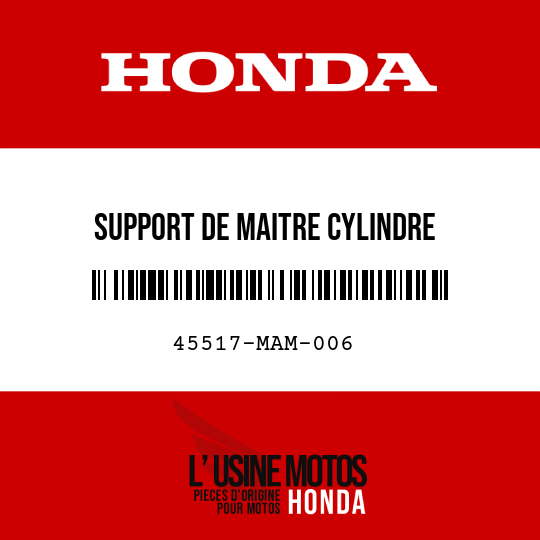 image de 45517-MAM-006 SUPPORT DE MAITRE CYLINDRE