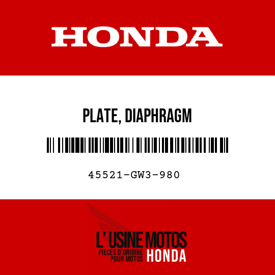 image de 45521-GW3-980 PLATE, DIAPHRAGM