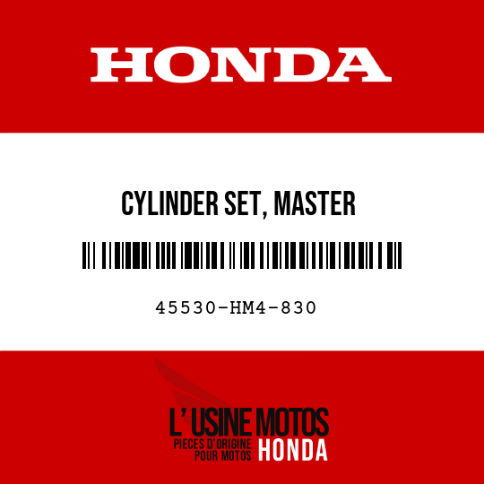 image de 45530-HM4-830 CYLINDER SET, MASTER