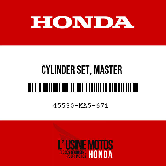 image de 45530-MA5-671 CYLINDER SET, MASTER