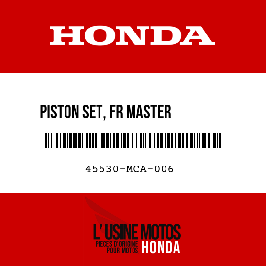 image de 45530-MCA-006 PISTON SET, FR MASTER        CYLINDER