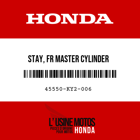 image de 45550-KY2-006 STAY, FR MASTER CYLINDER