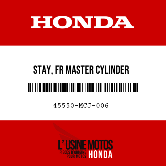 image de 45550-MCJ-006 STAY, FR MASTER CYLINDER