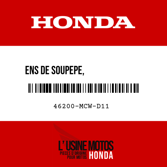 image de 46200-MCW-D11 ENS DE SOUPEPE,              PROPORTIONNEMENT COMMANDE