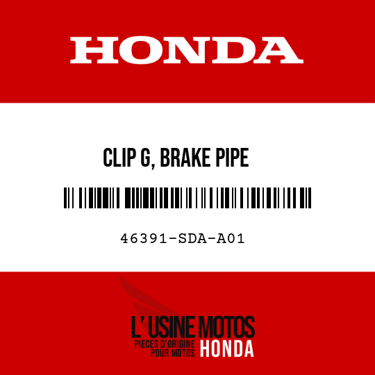 image de 46391-SDA-A01 CLIP G, BRAKE PIPE