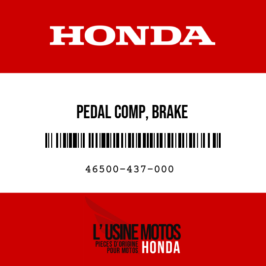 image de 46500-437-000 PEDAL COMP, BRAKE