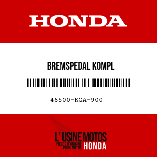 image de 46500-KGA-900 BREMSPEDAL KOMPL