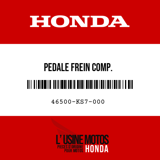 image de 46500-KS7-000 PEDALE FREIN COMP.