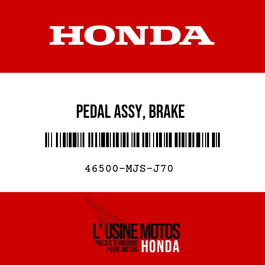 image de 46500-MJS-J70 PEDAL ASSY, BRAKE