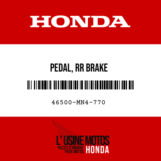 image de 46500-MN4-770 PEDAL, RR BRAKE