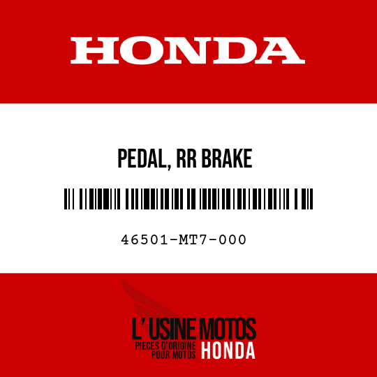 image de 46501-MT7-000 PEDAL, RR BRAKE