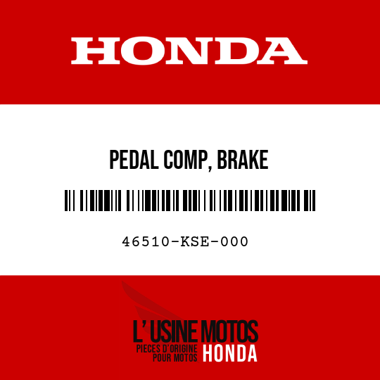 image de 46510-KSE-000 PEDAL COMP, BRAKE