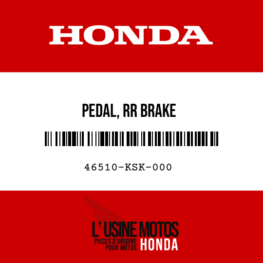 image de 46510-KSK-000 PEDAL, RR BRAKE