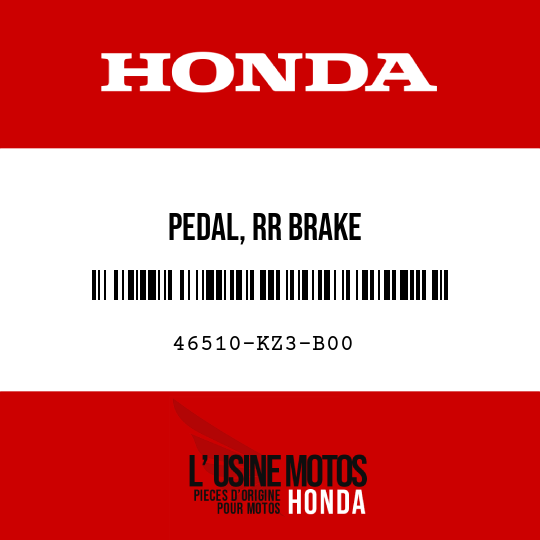image de 46510-KZ3-B00 PEDAL, RR BRAKE