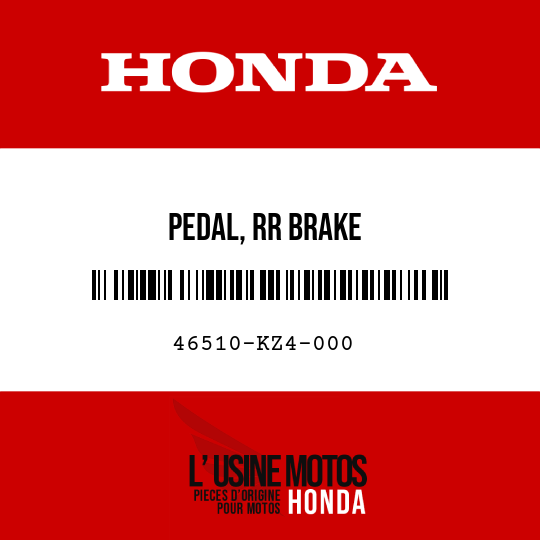 image de 46510-KZ4-000 PEDAL, RR BRAKE