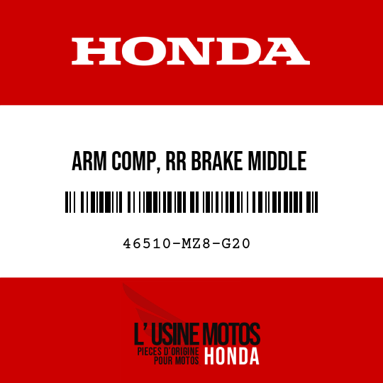 image de 46510-MZ8-G20 ARM COMP, RR BRAKE MIDDLE
